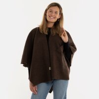 Knit Factory | Lina Wickelweste Dunkelbraun | One Size