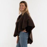 Knit Factory | Lina Wickelweste Dunkelbraun | One Size