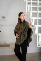 Knit Factory | Lina Wickelweste Dunkelbraun | One Size