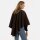 Knit Factory | Lina Wickelweste Dunkelbraun | One Size