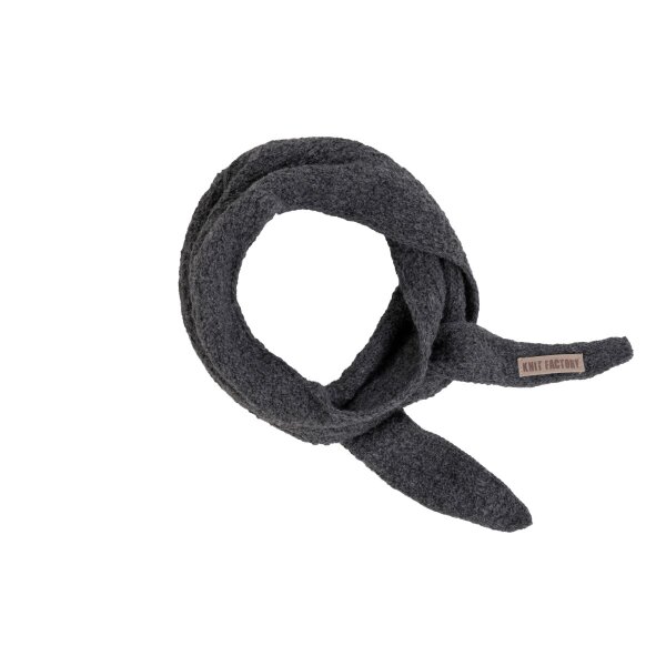 Knit Factory | Sana Mini Schal Anthrazit | Dunkelgrau