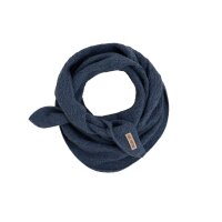 Knit Factory | Yuna Mini Dreiecksschal Jeans | Dunkelblau