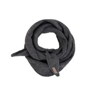 Knit Factory | Yuna Mini Dreiecksschal Anthrazit | Dunkelgrau