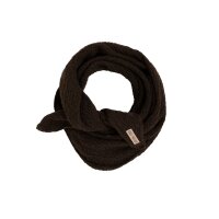 Knit Factory | Yuna Mini Dreiecksschal Dunkelbraun