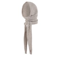 Knit Factory | Blake Kapuzenschal Iced Clay | Hellgrau