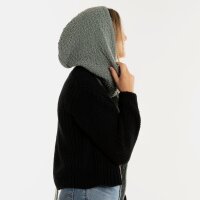 Knit Factory | Blake Kapuzenschal Stone Green | Grün