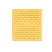 Knit Factory | Gestrickte Glasuntersetzer Block Ecru/Gold...