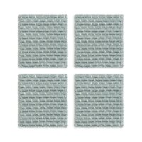 Knit Factory | Gestrickte Glasuntersetzer Block...