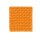 Knit Factory | Gestrickte Glasuntersetzer Block Ecru/Orange - 4er Set | Creme;Orange