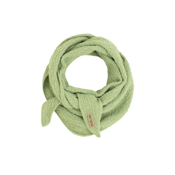 Knit Factory | Yuna Mini Dreiecksschal Sage Green | Grün