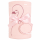 Soma Babydecke Rosa Schwan 80x100 cm aus Baumwolle – rose, Waffeloptik, Wendedecke, Kuscheldecke