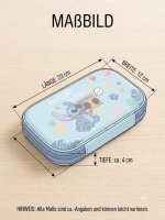 Disney Stitch Federmäppchen 22 cm – Federtasche mit Fächern & Reißverschluss