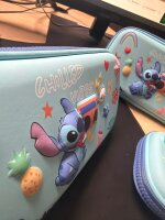 Disney Stitch Federmäppchen 22 cm – Federtasche mit Fächern & Reißverschluss