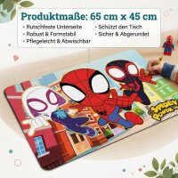 Spider-Man Bastelunterlage 45 x 65 cm – abwischbare Tischschutzmatte, Malunterlage, Schreibtischunterlage bunt