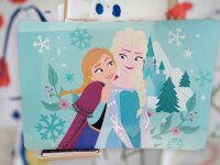 Frozen Eiskönigin Bastelunterlage 45 x 65 cm – abwischbare Tischschutzmatte, Malunterlage, Schreibtischunterlage türkis