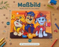 Paw Patrol Bastelunterlage 45 x 65 cm – abwischbare Tischschutzmatte, Malunterlage, Schreibtischunterlage gelb