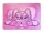 Lilo&Stitch Bastelunterlage 45 x 65 cm – abwischbare Tischschutzmatte, Malunterlage, Schreibtischunterlage Angel pink