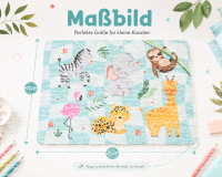 Safari Bastelunterlage 45 x 65 cm – abwischbare...