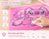 Safari Bastelunterlage 45 x 65 cm – abwischbare Tischschutzmatte, Malunterlage, Schreibtischunterlage Tiere Zoo grün
