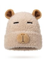 Capybaramütze Braun One Size, flauschige...
