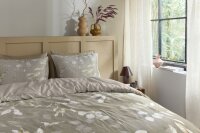 Beddinghouse Bettwäsche Cyrene Mako-Satin 135 x 200 cm + 1x 80 x 80 cm Sand