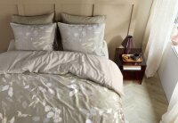 Beddinghouse Bettwäsche Cyrene Mako-Satin 135 x 200 cm + 1x 80 x 80 cm Sand