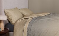 Beddinghouse Bettwäsche Cosima Mako-Satin 155 x 220 cm + 1x 80 x 80 cm Blau