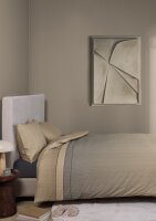 Beddinghouse Bettwäsche Cosima Mako-Satin 155 x 220 cm + 1x 80 x 80 cm Blau