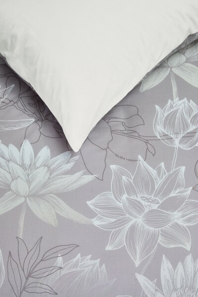Rivièra Maison Bettwäsche Amelia 200 x 200 cm + 2x 80 x 80 cm Taupe