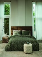 Rivièra Maison Bettwäsche Sanu Samt 200 x 200 cm + 2x 80 x 80 cm Olivgrün