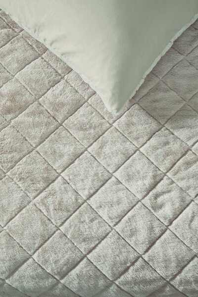 Rivièra Maison Bettwäsche Dreamfur 200 x 200 cm + 2x 80 x 80 cm Sand