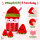 Wassermelone Milchshake Plüsch 23 cm + 3 Mini-Früchte Kuscheltiere Food Spielset
