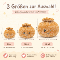 Plush Dumpling Kawaii Kuschelkissen weich &...