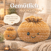 Plush Dumpling Kawaii Kuschelkissen weich & knautschig 15 cm braun