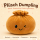 Plush Dumpling Kawaii Kuschelkissen weich & knautschig 15 cm braun