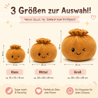 Plush Dumpling Kawaii Kuschelkissen weich &...