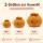 Plush Dumpling Kawaii Kuschelkissen weich & knautschig 20 cm braun