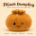 Plush Dumpling Kawaii Kuschelkissen weich & knautschig 20 cm braun