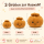 Plush Dumpling Kawaii Kuschelkissen weich & knautschig 35 cm braun