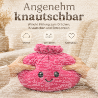 Plush Dumpling Kawaii Kuschelkissen weich & knautschig 15 cm pink