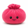 Plush Dumpling Kawaii Kuschelkissen weich & knautschig 15 cm pink