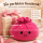 Plush Dumpling Kawaii Kuschelkissen weich & knautschig 15 cm pink