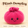 Plush Dumpling Kawaii Kuschelkissen weich & knautschig 15 cm pink