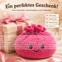 Plush Dumpling Kawaii Kuschelkissen weich & knautschig 35 cm pink