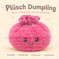 Plush Dumpling Kawaii Kuschelkissen weich & knautschig 35 cm pink