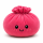 Plush Dumpling Kawaii Kuschelkissen weich & knautschig 35 cm pink