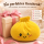 Plush Dumpling Kawaii Kuschelkissen weich & knautschig 15 cm gelb