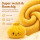 Plush Dumpling Kawaii Kuschelkissen weich & knautschig 15 cm gelb