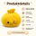 Plush Dumpling Kawaii Kuschelkissen weich & knautschig 15 cm gelb