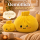 Plush Dumpling Kawaii Kuschelkissen weich & knautschig 15 cm gelb